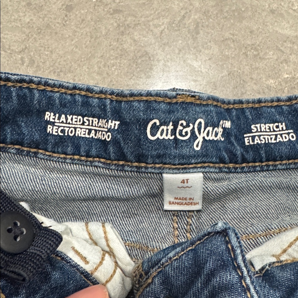 Set of Three Kids' Jeans in Black, Light Blue, and Dark Blue - Picture 4 of 6